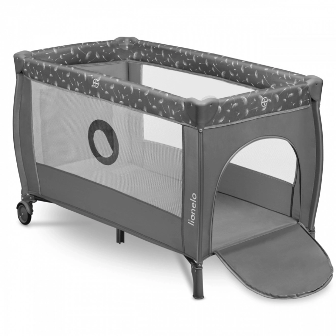 Lettino da viaggio per bambini Lionelo Stefi Plus grigio bianco