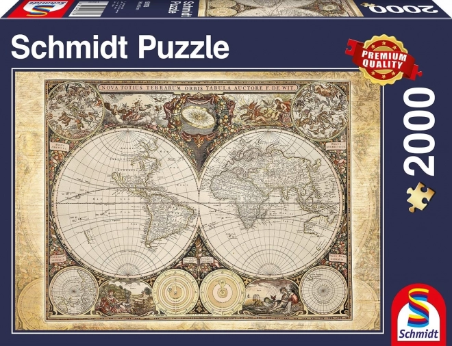 Puzzle mappa storica del mondo 2000 pezzi