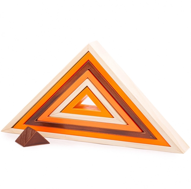 Triangoli di legno impilabili Bigjigs Baby