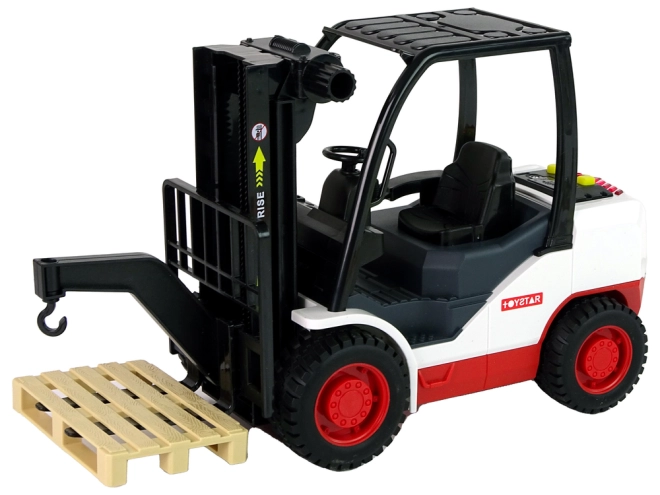 Sollevamento funzionante e pallet realistico