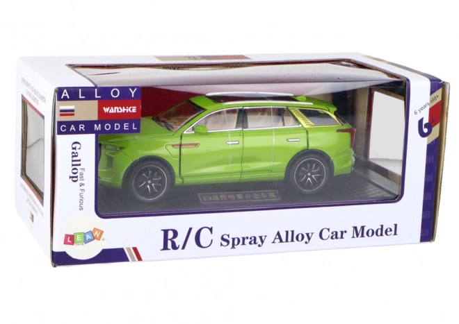 Modello di Auto RC in Alluminio Scala 1:24 Colore Verde