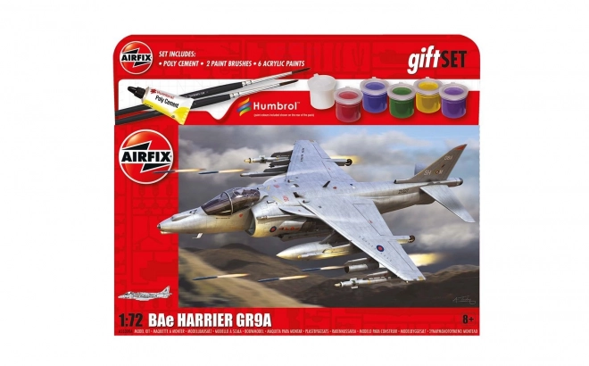 Kit di costruzione in plastica set regalo BAE Harrier GR.9A 1/72