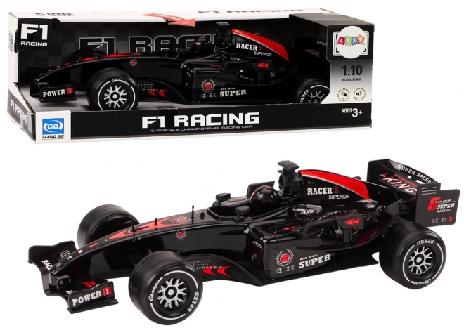 Macchina sportiva F1 con suoni scala 1:10 nera