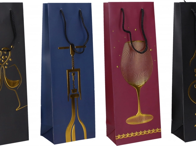 Borsa Regalo per Bottiglie M con Design Annuale