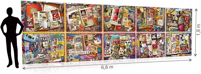 Puzzle 40.000 pezzi con Topolino nel corso degli anni