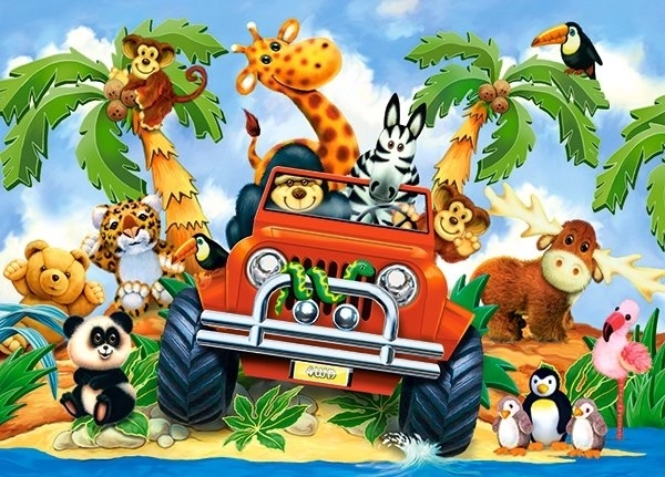 Puzzle Safari Morbidi 60 Pezzi