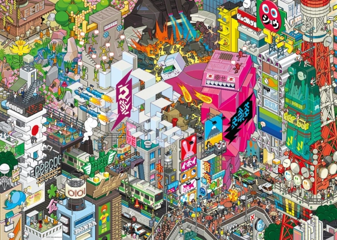 Puzzle 1000 pezzi pixorama - tokyo