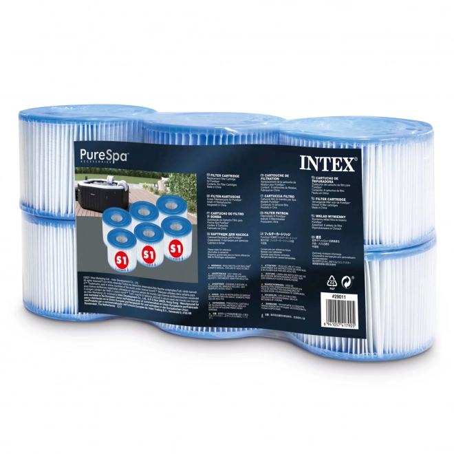 Filtri S1 set 6 pezzi set Pure SPA INTEX 29011
