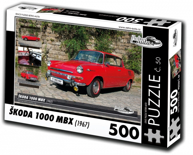 Puzzle retrò auto Škoda 1000 MBX 500 pezzi