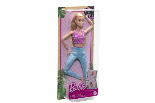 Barbie in Movimento - Bionda con Leggings Blu