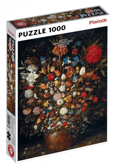 Puzzle fiori in vaso di legno 1000 pezzi