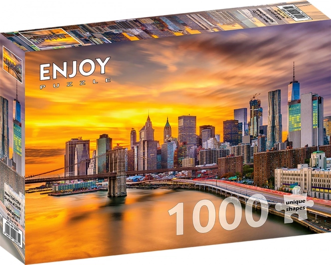 Puzzle Tramonto su New York 1000 pezzi