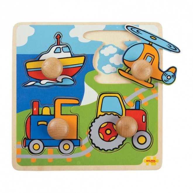 Puzzle ad incastro trasporto Bigjigs Toys