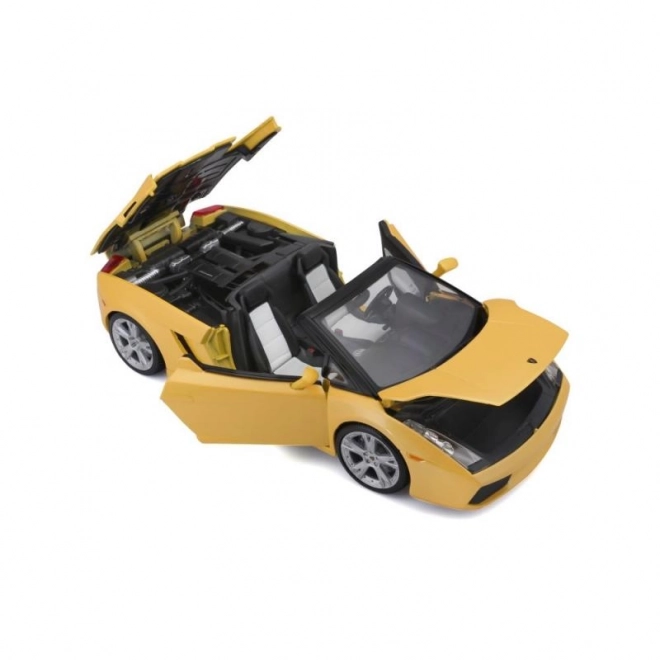 Lamborghini Gallardo Spyder Giocattolo Metallo Giallo Scala 1:18