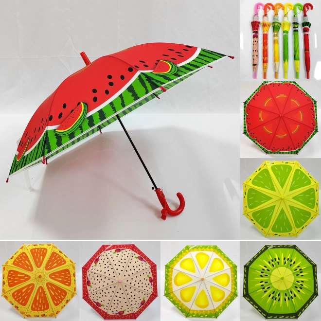 Ombrello con motivi di frutta 50 cm