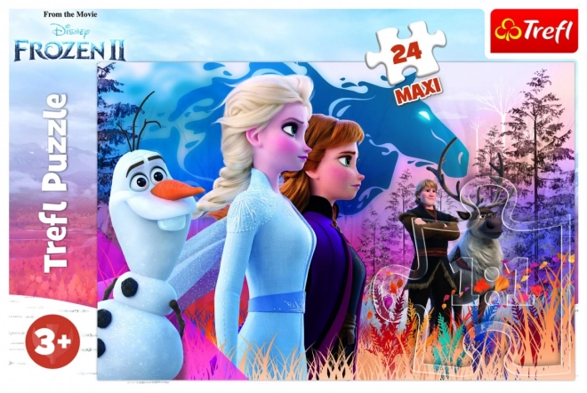 Puzzle Frozen 2 MAXI 24 pezzi con Puzzle Frozen 60 pezzi Gratis