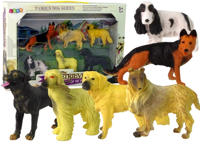 Set di 6 figurine cani razze famose