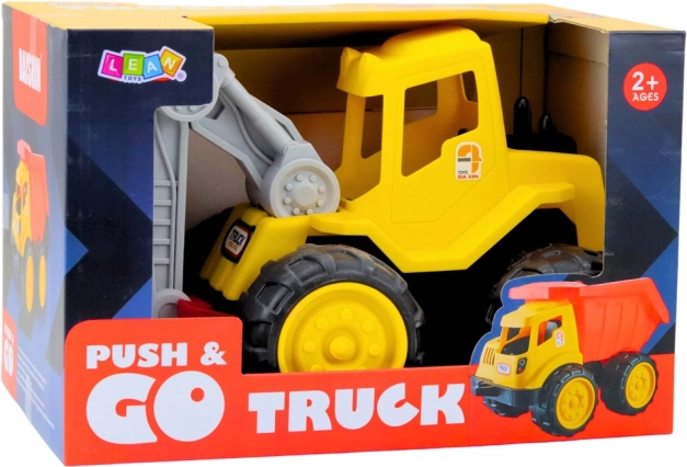 Escavatore giallo per la sabbia per bambini