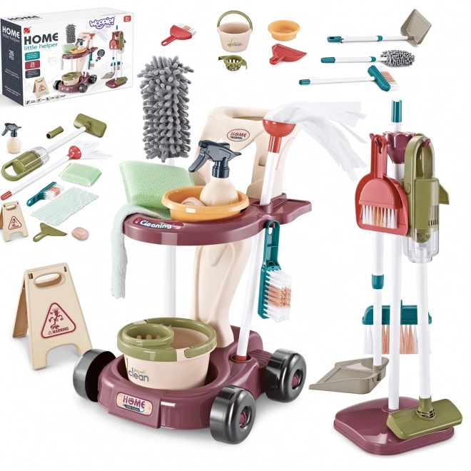 Woopie carrello per la pulizia per bambini 26 pezzi