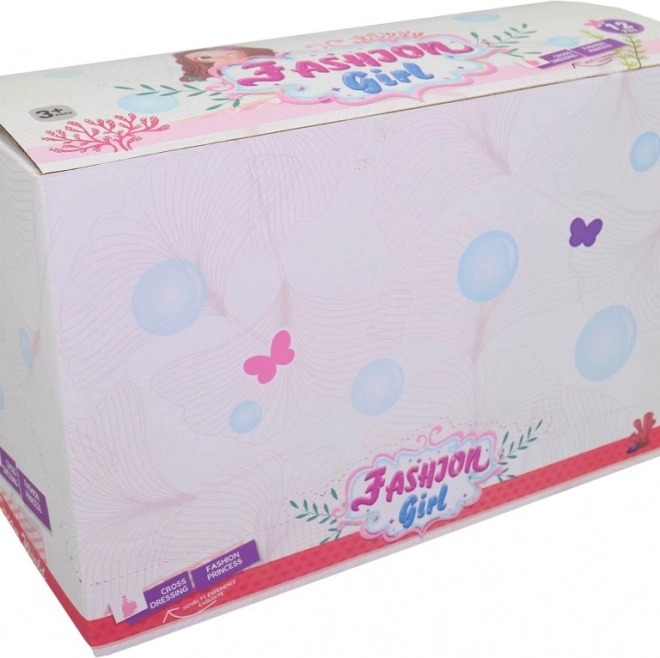 Bambola per bambine 16 cm, 4 colori, 12 pezzi