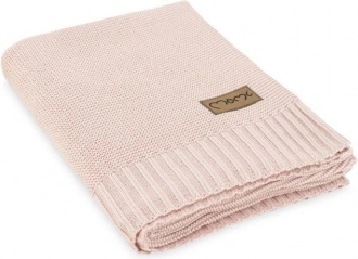 Copertina per bambini lavorata a maglia MoMi HUG rosa