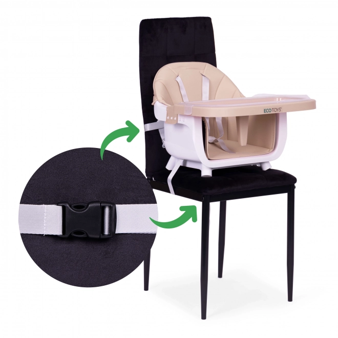 Sedia pappa 2-in-1 beige ECOTOYS