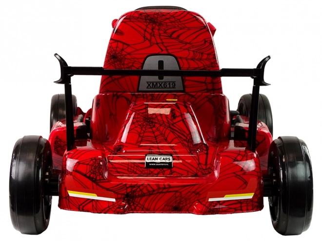 Gokart Spider rosso con vernice