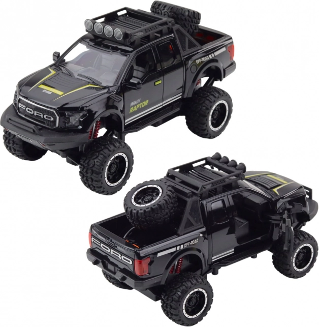 Auto fuoristrada Raptor con porte apribili, motorizzazione, luci e suoni