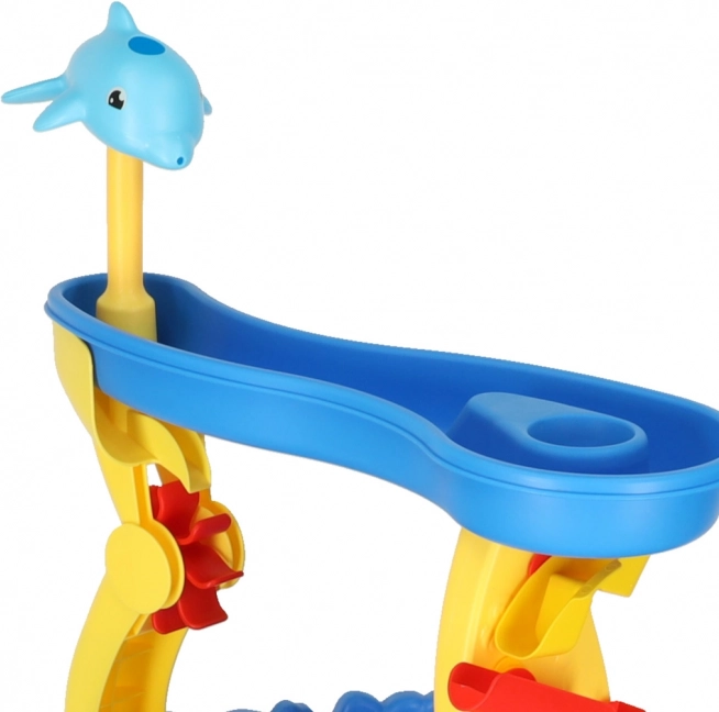 Tavolo da gioco per bambini con sabbiera e fontana 2 in 1