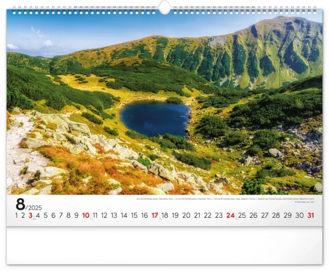 Calendario da parete Magiche Tatra 2025