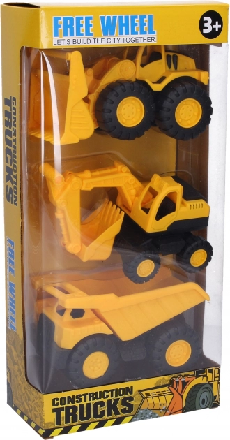 Set di macchine da cantiere 12 cm – 3 pz