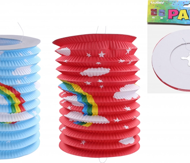 Lampion cilindro Arcobaleno 15 cm