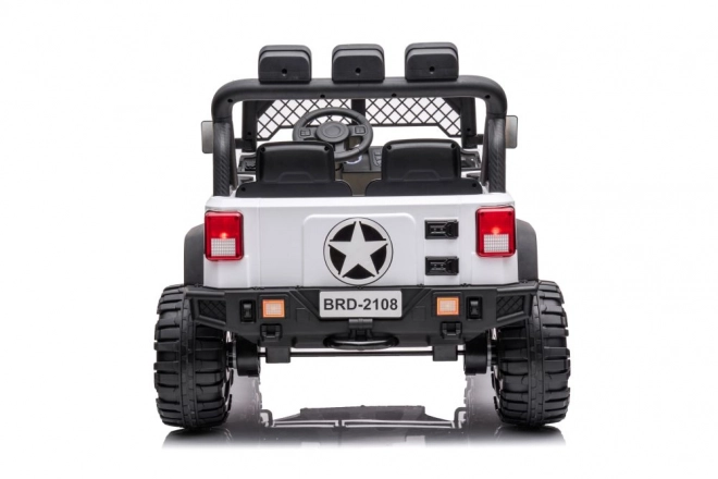 Auto elettrica per bambini Jeep Geoland bianco 4x4 24V