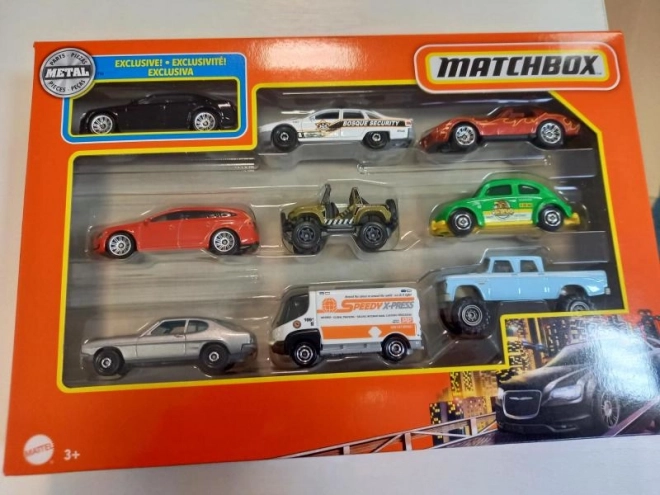 Set di auto in metallo Matchbox 9 pezzi