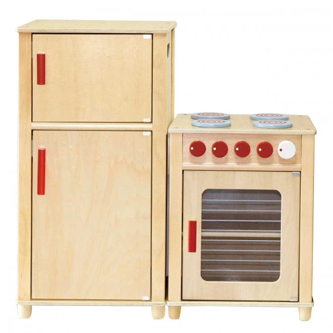 Grande cucina in legno per bambini del marchio Viga con certificato FSC