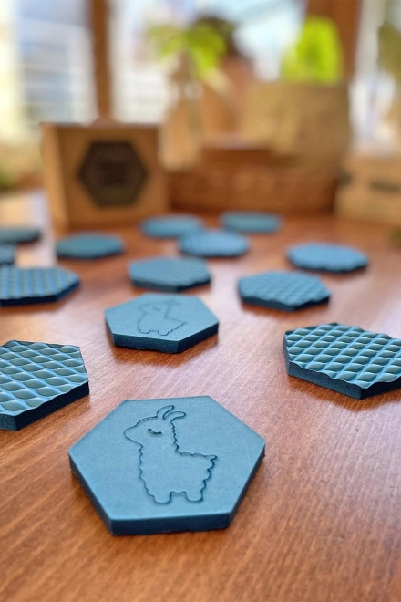 Memory game in schiuma turchese