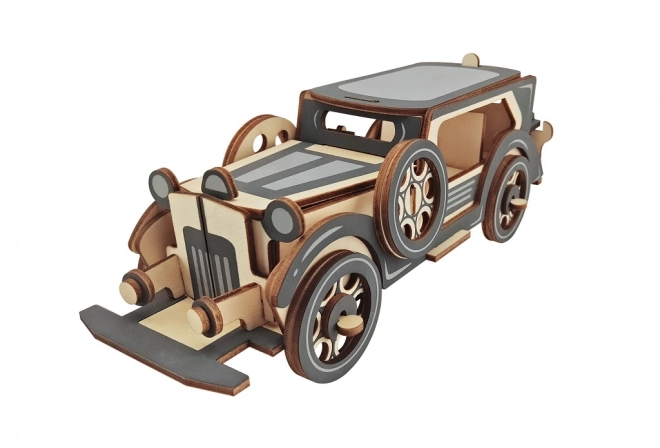 Puzzle 3D in legno limousine vintage