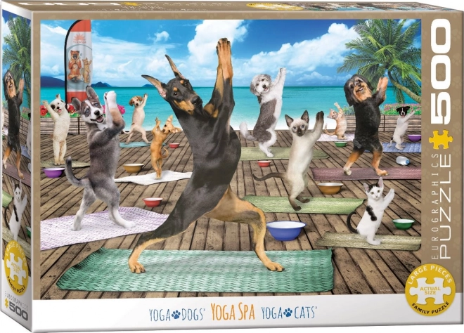 Puzzle Yoga alle Terme XXL 500 Pezzi