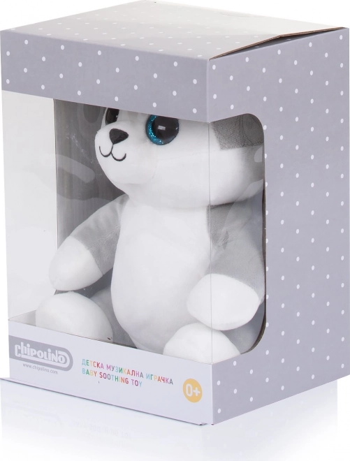 CHIPOLINO Peluche Huskey con luci e musica