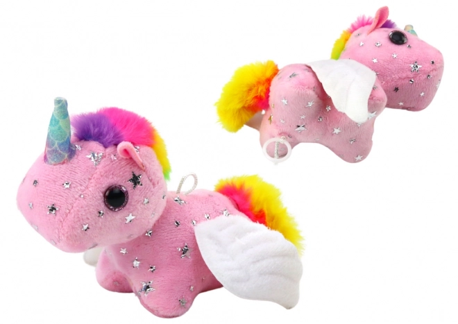 Unicorno Peluche Rosa Saltellante