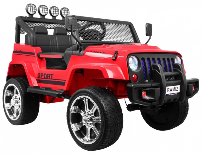 Auto fuoristrada Raptor Drifter Rosso + Telecomando + Trazione 4x4 + Spazio di archiviazione + Partenza lenta + LED MP3
