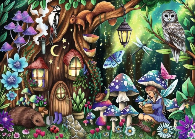 Puzzle 1000 Pezzi Ravensburger nel Bosco Incantato