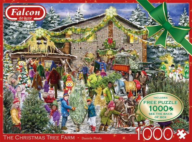 Puzzle di Natale con alberi di FALCON