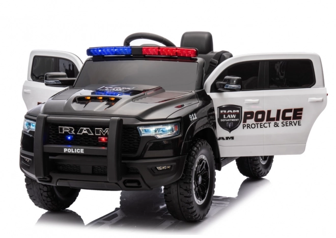 Auto Elettrico Dodge Ram della Polizia Nero