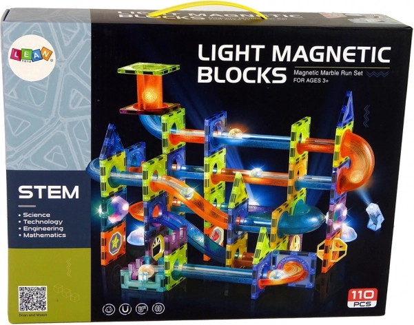 Pista a sfere magnetica con luci