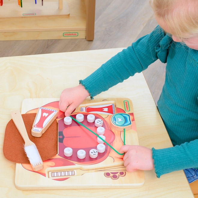 Tabellone educativo Montessori igiene orale del cane