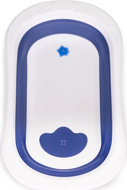 Vasca da bagno pieghevole per neonati Ecotoys blu