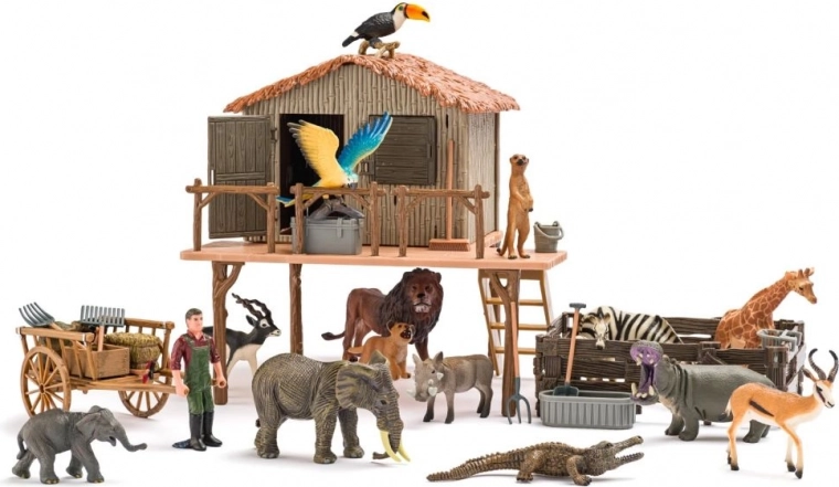 Figurine realistiche di animali africani