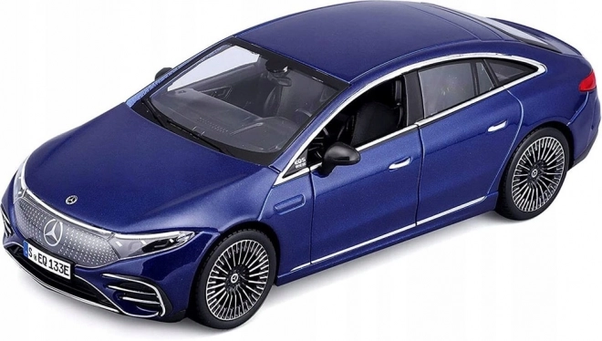 Modello in scala Mercedes-Benz EQS 2022 blu