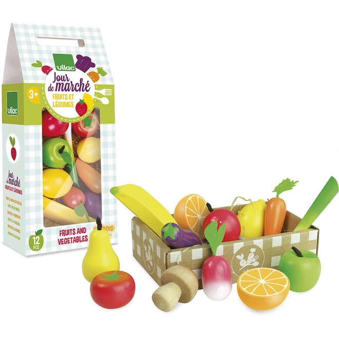 Set frutta e verdura in legno Vilac